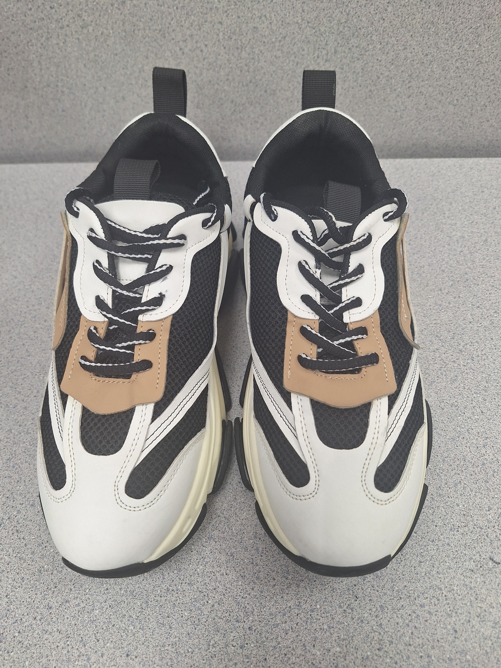 Steve Madden Black White and Tan Athletic Sneakers Women's Size 9.5